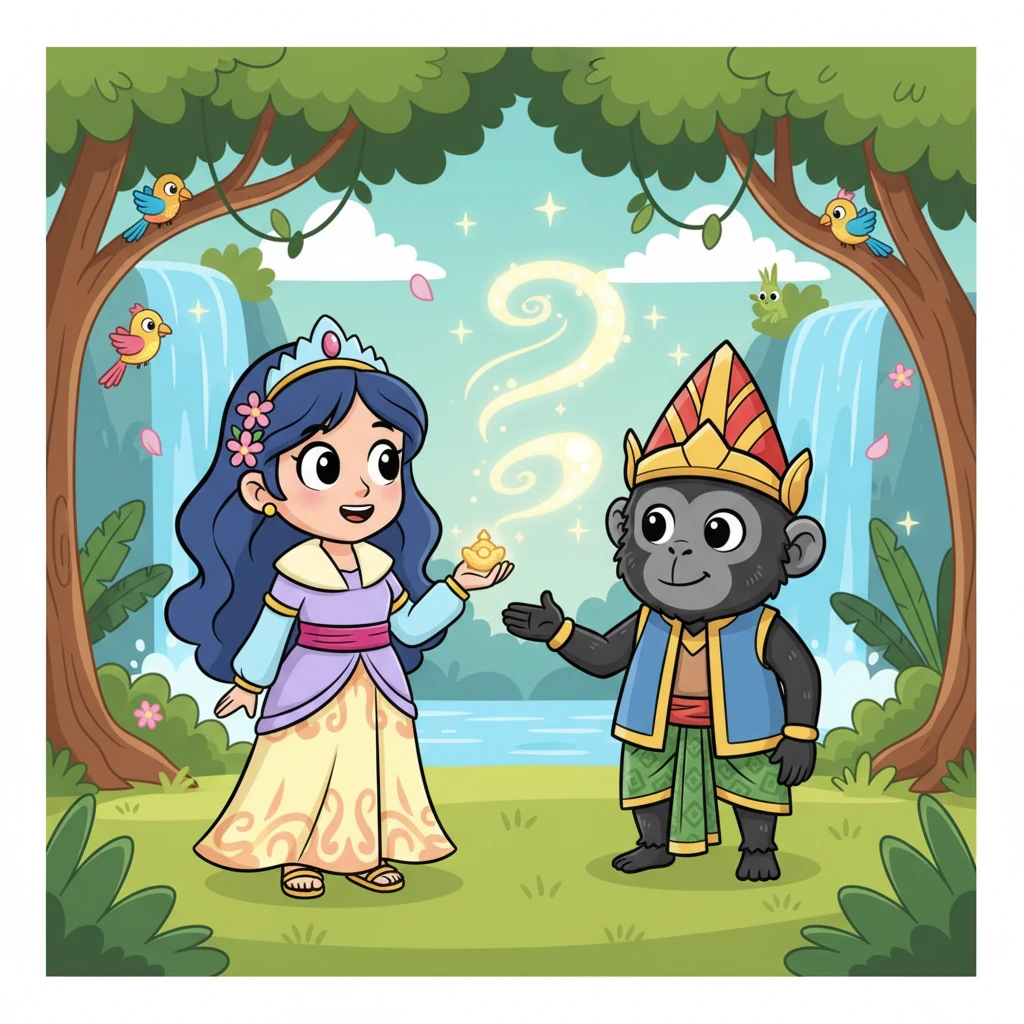 Kisah Putri Purbasari dan Pangeran Lutung Kasarung
