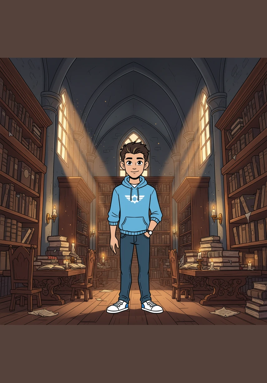 Julian found an old, dusty tome in the village library that spoke of a Spark Transfer, a way to move magic from one soul to another. The illustrations showed a glowing orb being passed between figures, and a desperate plan began to form in his mind.