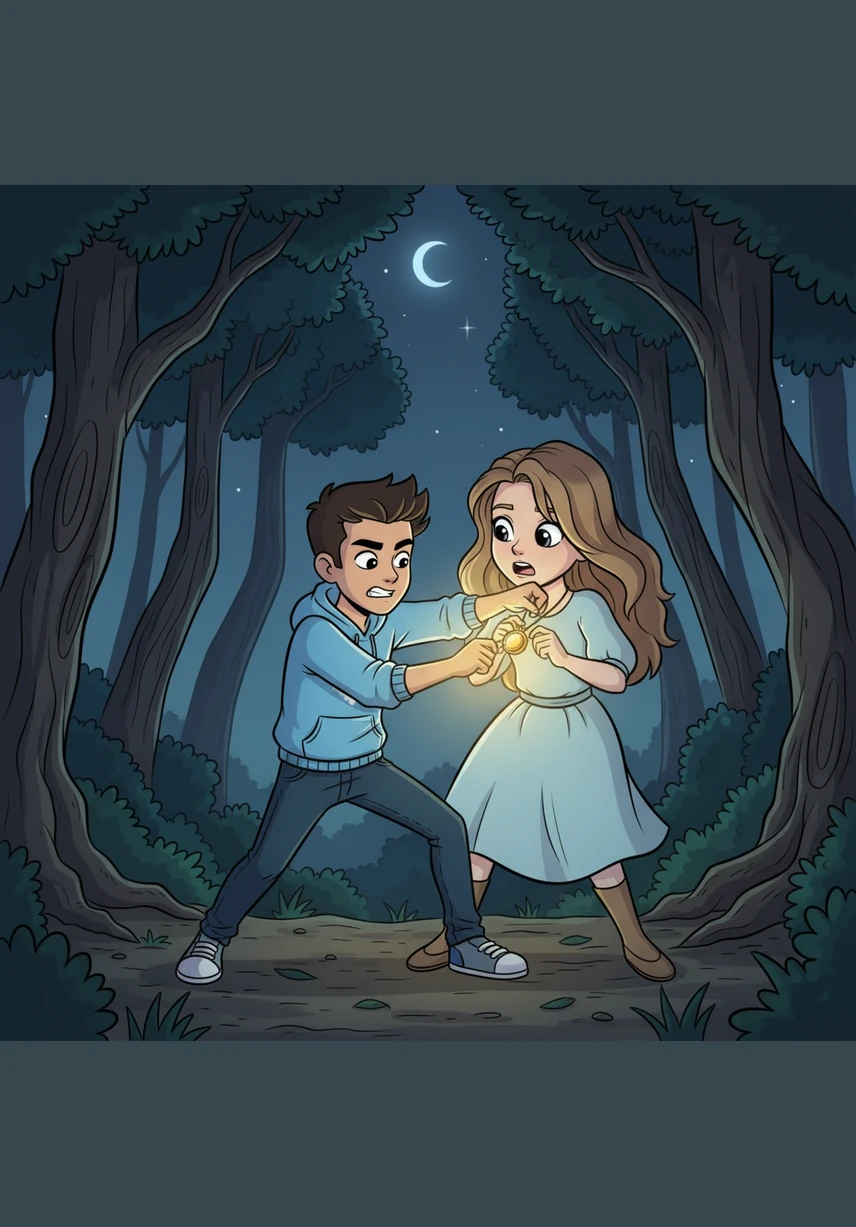 As Julian grasped the pendant, the vibrant gold light turned a sickly, flickering gray, responding to his selfish intent. The forest around them began to dim, and the magical creatures Elara had created started to fade into plumes of dark smoke.