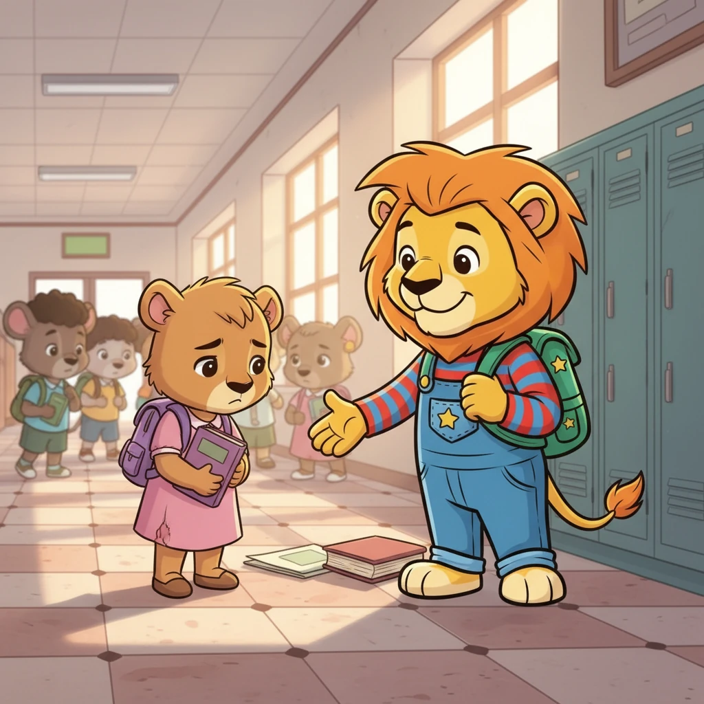 One day, a new student, Maya, arrived at school, quiet and withdrawn. Leo noticed Maya struggling to fit in. He remembered his grandfather's stories and decided to befriend Maya, offering a helping hand.
