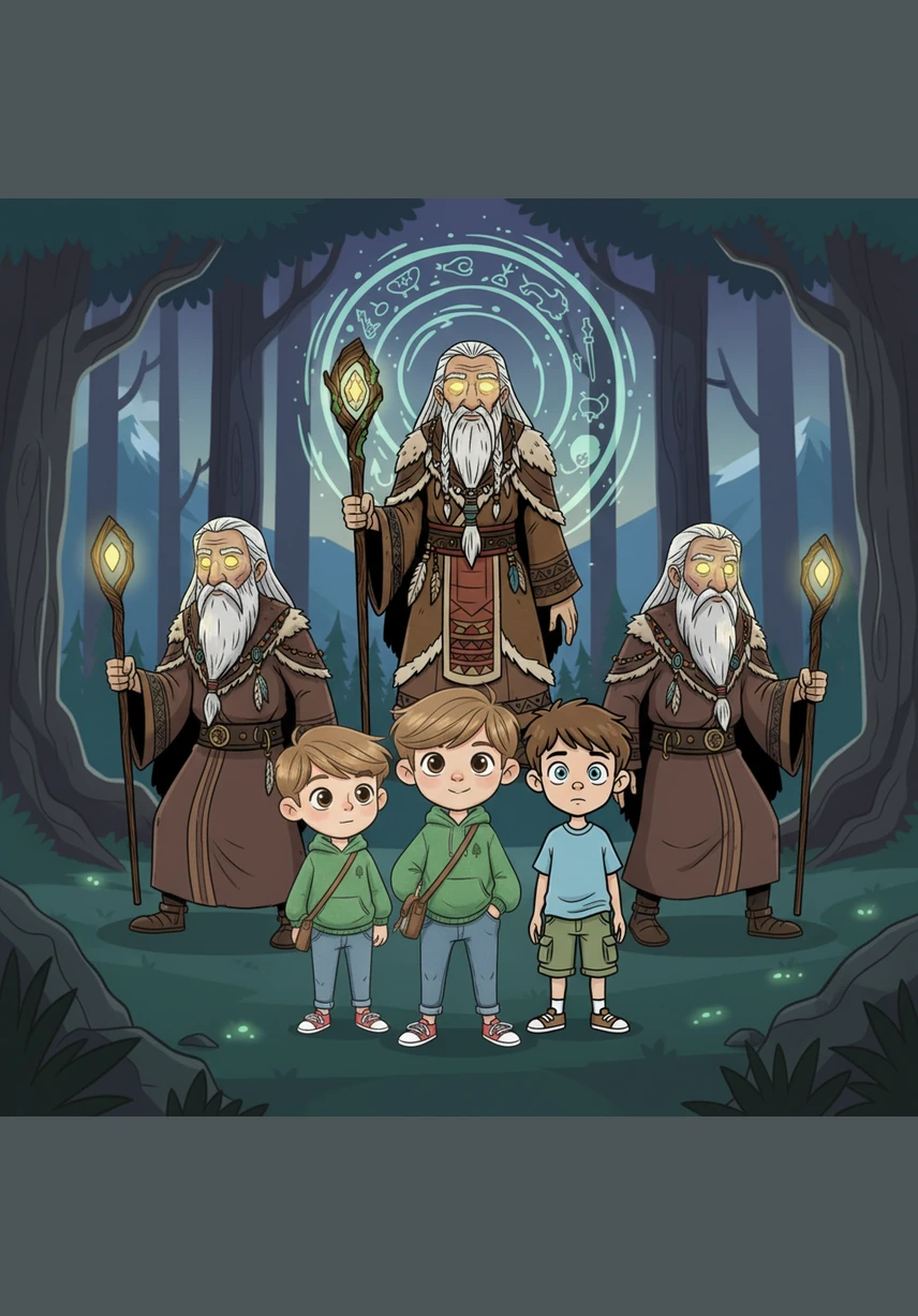 These are the ancestors, the guardians of the city who return every night to watch over their descendants. They move with a slow and rhythmic grace, their eyes glowing softly with the wisdom of centuries.