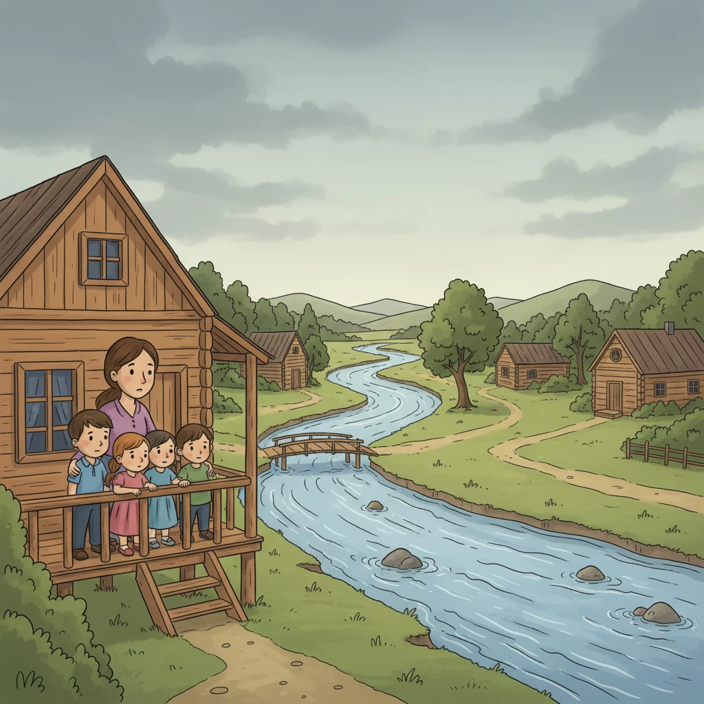 The river flowed, a lifeblood through the village, carrying both sustenance and uncertainty. Kamal's wife and children watched from their bamboo house, their faces a mixture of anticipation and worry. They knew the river's moods, the promise of a good catch, and the threat of a hungry storm.