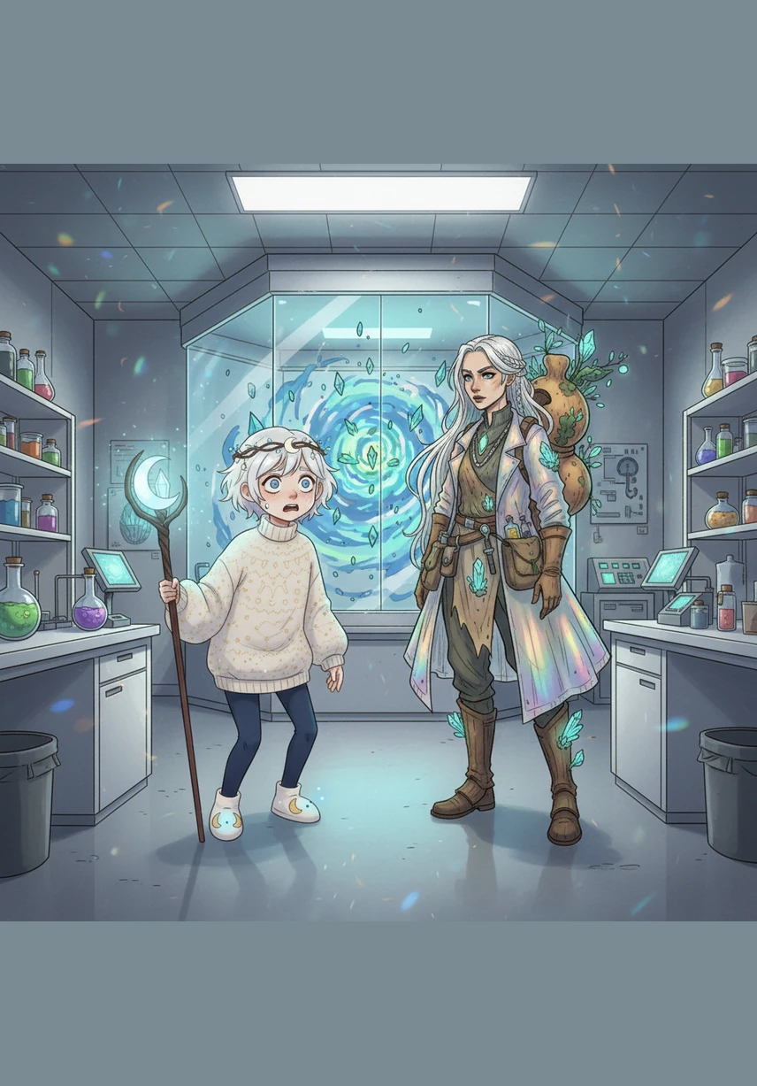 Despite his fear, Moon feels a strange, powerful energy stirring deep within his chest, a spark that feels older than the lab itself. This inner light pulses in rhythm with his heartbeat, hinting at a destiny far greater than the scientists ever intended for him.