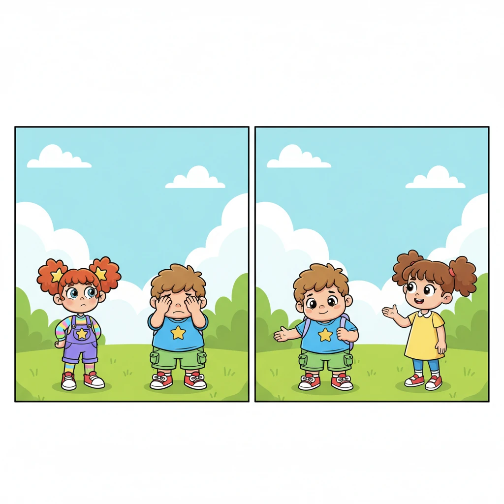 When little Leo felt shy, hiding behind his hands and looking down, friends on both his left and right gently shifted. They made extra space, their kind eyes telling him it was perfectly okay to be himself and join in.