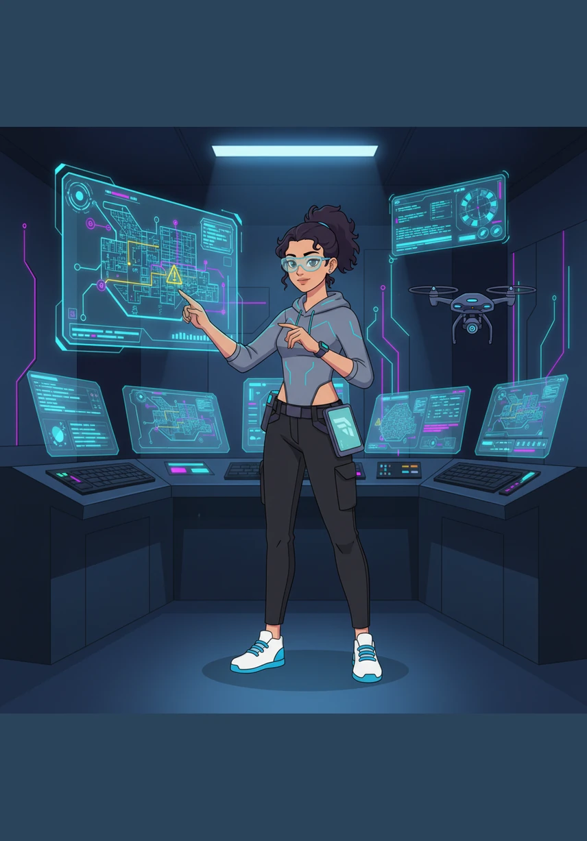 Faizah memperhatikan aliran data yang masuk di layar monitornya, memantau siapa saja yang sedang menikmati aplikasi buatannya. Sistemnya berjalan sempurna tanpa ada satu pun kesalahan, membuktikan bahwa kode yang ia tulis benar-benar tangguh dan stabil.