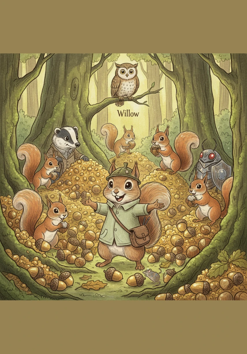 To their amazement, the hidden grove was overflowing with golden acorns and plump hazelnuts, exactly as the patterns had suggested. Pip had used the power of predictive analytics to find abundance where others saw only empty branches and dry leaves.