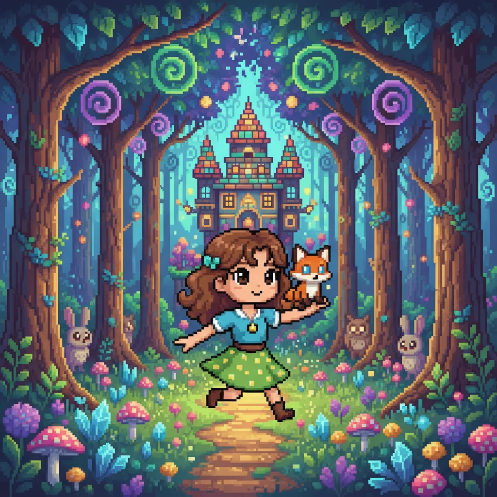 A Aventura de Luna no Bosque Encantado