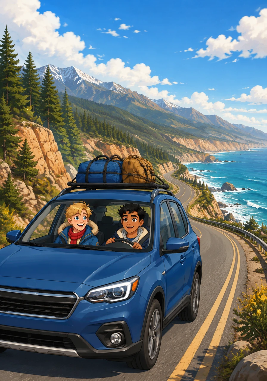 They pack a small bag and hit the open road, driving toward the coast with no specific destination in mind. The vast American landscape stretches before them, a symbol of the endless possibilities they wish they had more time to explore together.