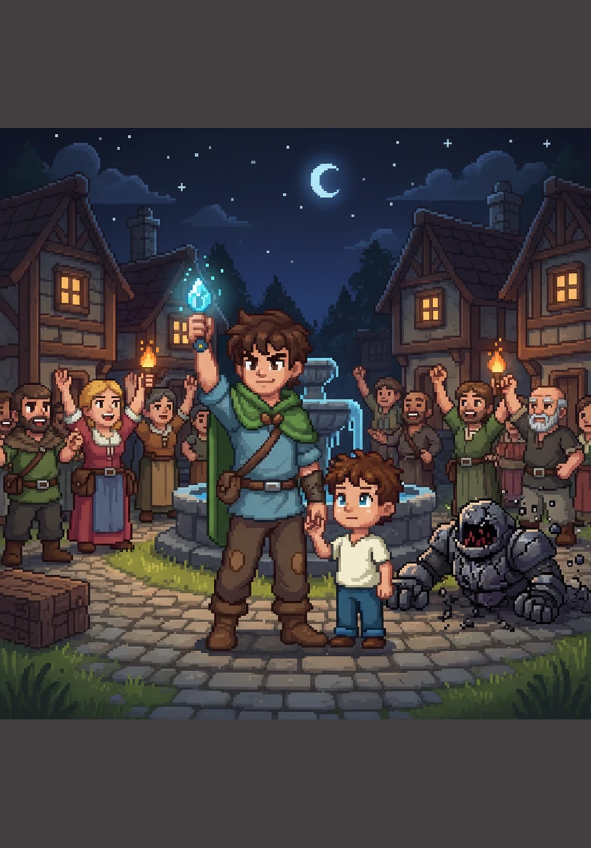 Now, the village square is lit every night, allowing children to read and neighbors to gather and talk. Leo stands tall next to his invention, proving that with a little grit and a big imagination, anyone can light up the world.