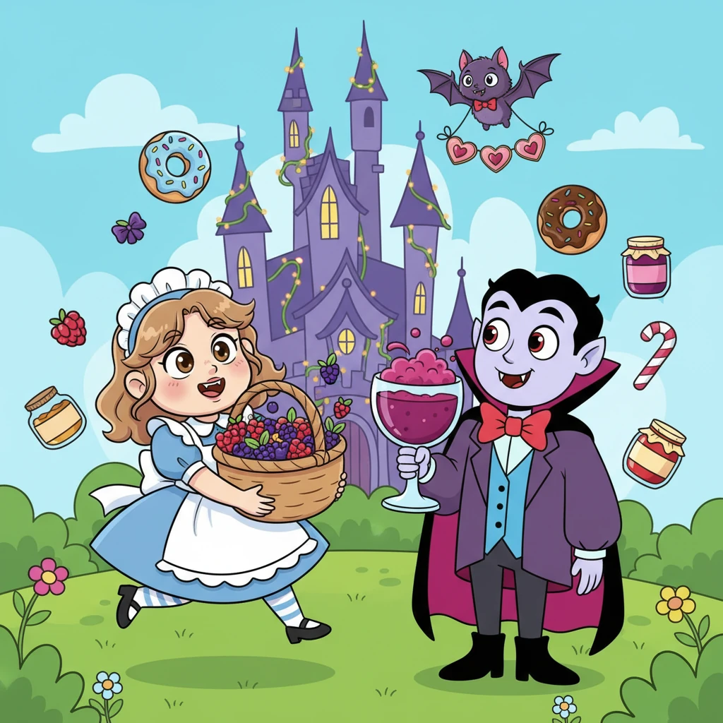 The Friendly Vampire and the Brave Maid - Fairy tales