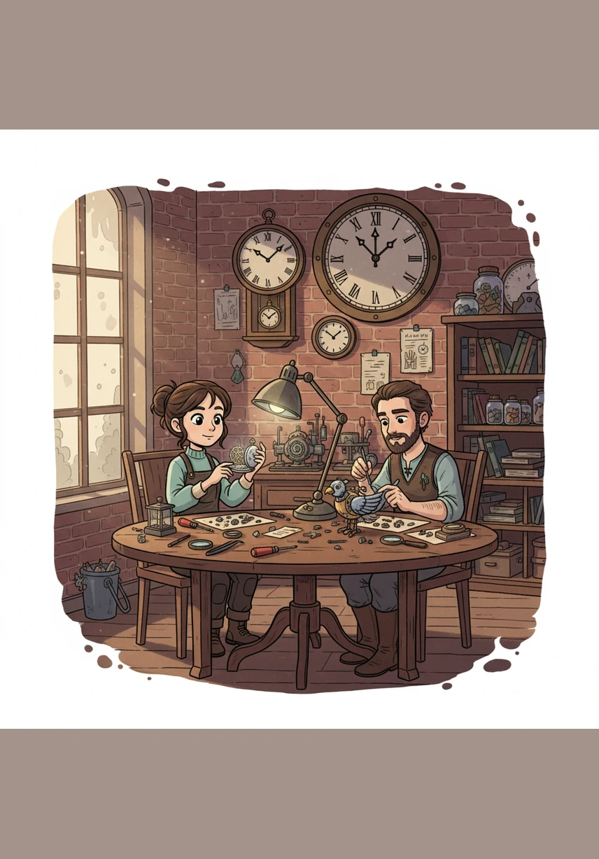 Дни напролёт они работали вместе, пытаясь разгадать тайну сломанного времени. Каенна учила Рафаэло прислушиваться к невидимым струнам мира, а он, сам того не замечая, возвращал в её жизнь радость и искренний смех.