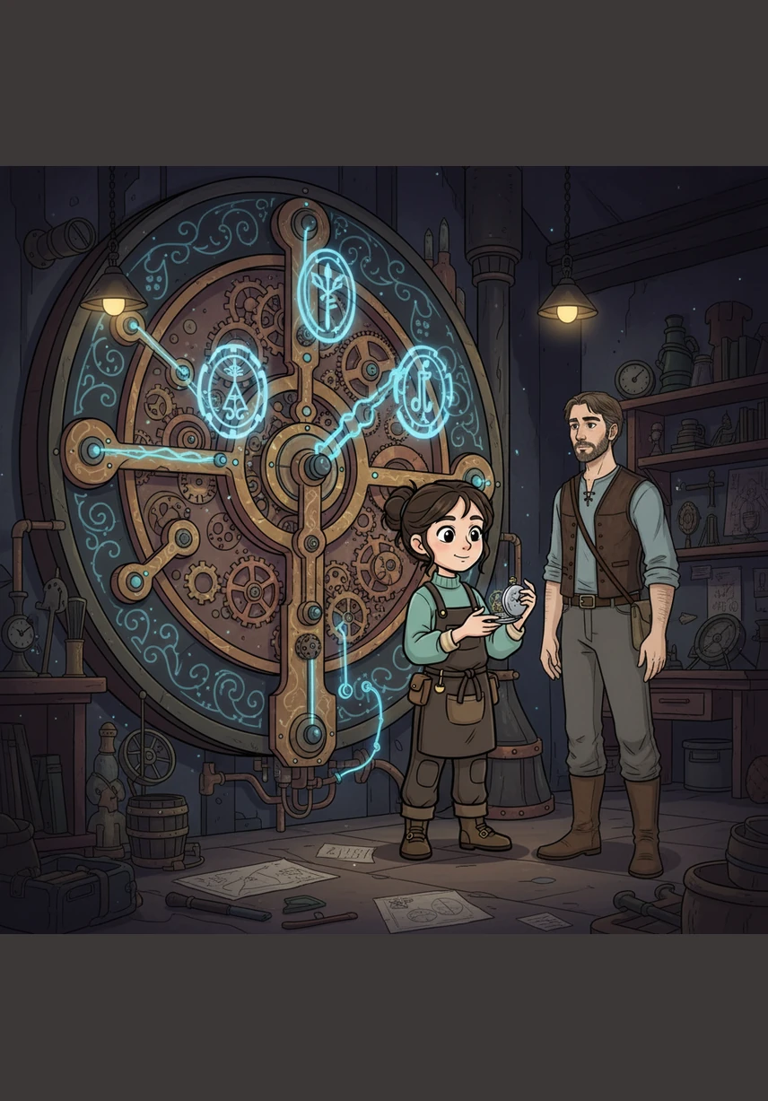 Когда заклинание наконец раскрылось, Каенна увидела образы из прошлого: Рафаэло был великим магом, спасшим город ценой собственного забвения. Она осознала, что сама создала эти часы, чтобы сохранить частичку их общей любви вопреки суровому закону магии.