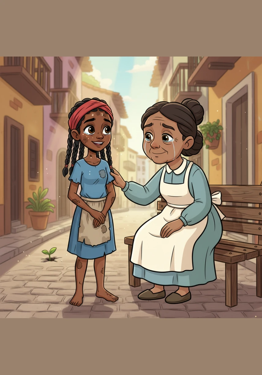 While resting in a quiet park, Rose meets a kind-hearted woman named Véronique who listens to the girl's story with tears in her eyes. For the first time, Rose lets out all her burdens, sharing her grief and her desperate dream of education.