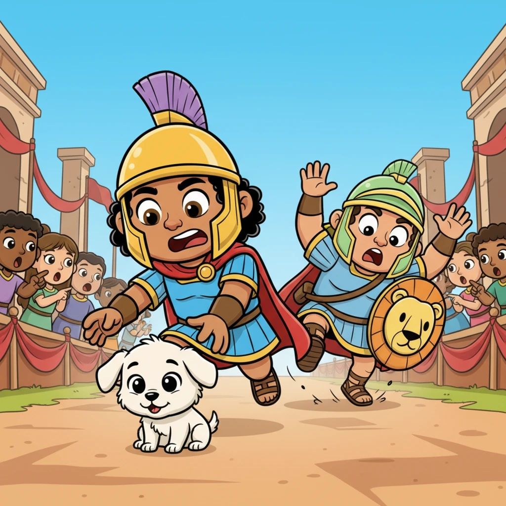 Durante la prueba final, un pequeño cachorro se interpone en el camino de un competidor más grande, quien está a punto de tropezar. Leo, sin dudarlo, corre y aparta suavemente al cachorro, salvándolo y permitiendo que el otro aspirante termine su prueba. Su acción desinteresada sorprende a todos.