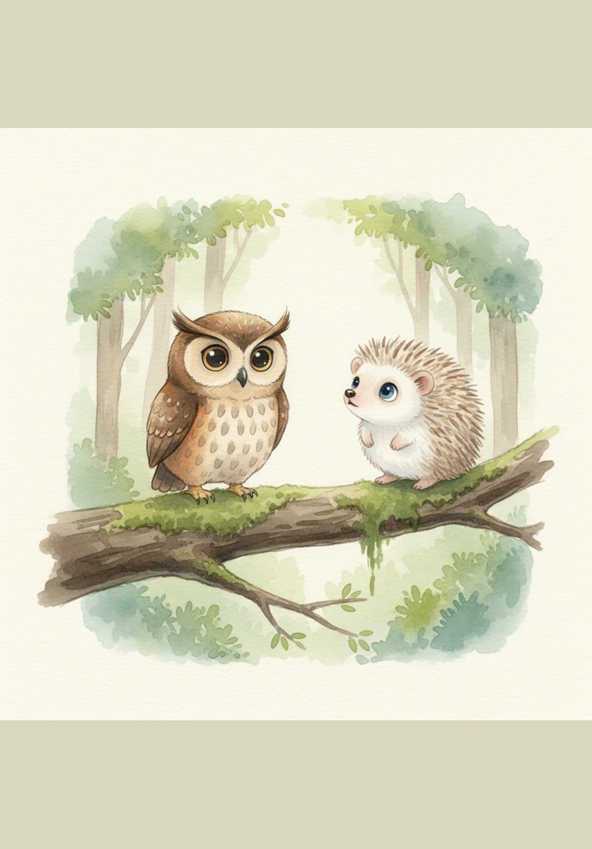 На ветке старого раскидистого дуба Тимка встретил мудрую сову с большими добрыми глазами. Он спросил её, не знает ли она дорогу к дому солнца, ведь он так хочет с ним познакомиться.