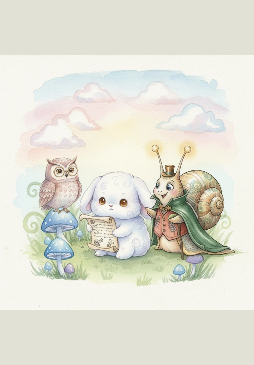 Nagle przed noskiem Pufka zatrzepotał Niebieski Motyl, niosąc na swoich skrzydełkach odrobinę jasnego koloru. Motyl wyjaśnił cicho, że sam ma go zbyt mało, by pomalować całe niebo, i skierował Pufka do mądrej Pani Sowy.