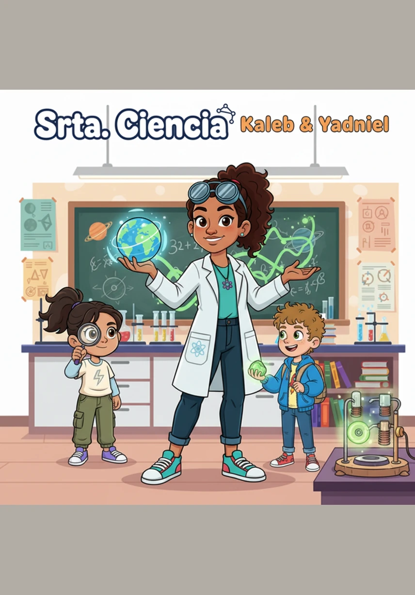 Dando un salto en el tiempo, Leahris y Alex conocieron a John Dalton, quien veía los átomos como esferas sólidas y pesadas. Lucas y Naomi compararon estos átomos con bolas de billar, entendiendo que cada elemento de la naturaleza tiene su propia esfera única y especial.