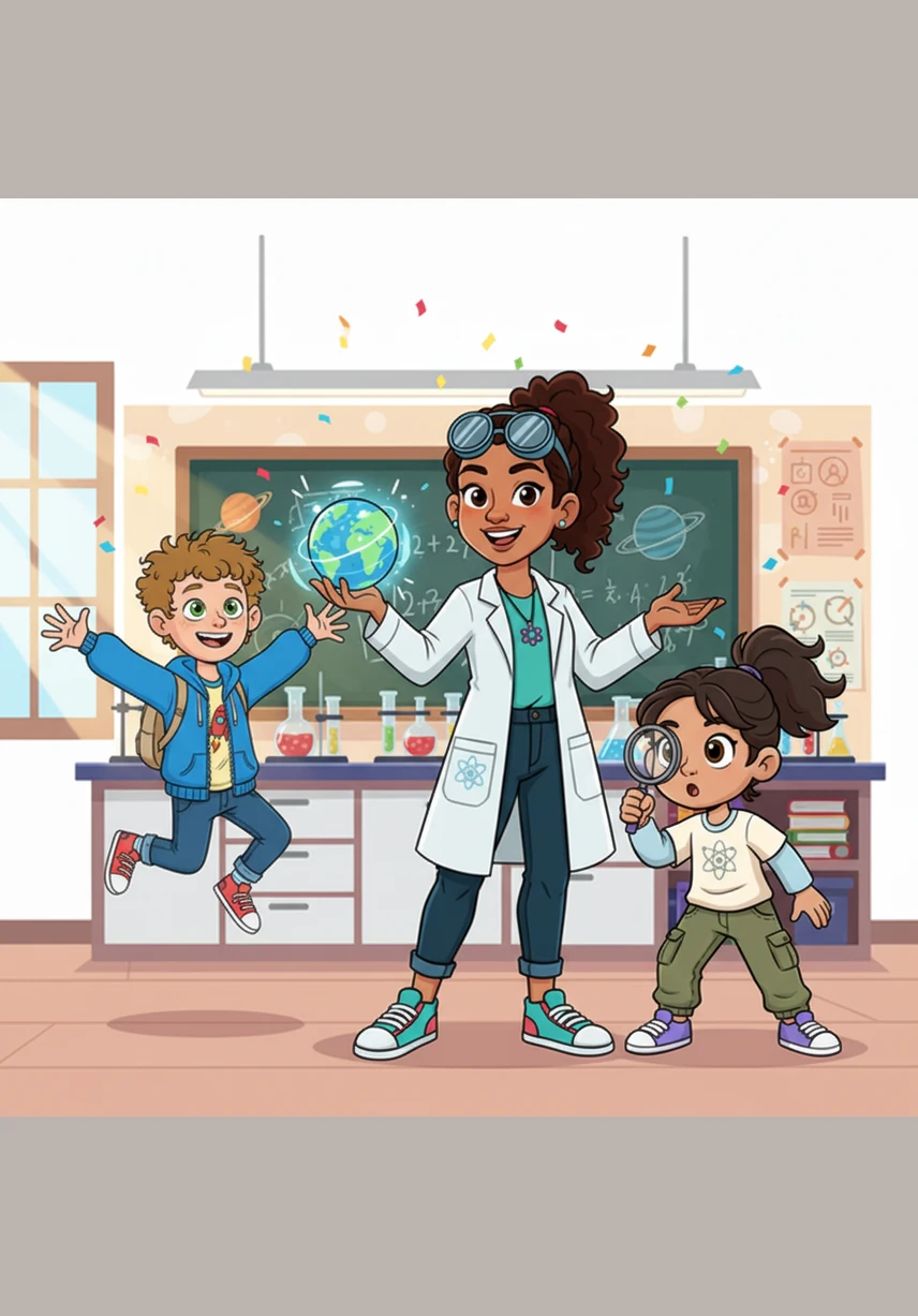 Para celebrar su aventura, la clase realizó una manualidad para construir su propio modelo atómico. Usaron una bola de plastilina central para el núcleo con protones y neutrones, alambres circulares para las órbitas y pequeñas cuentas de colores pegadas para representar los electrones saltarines.