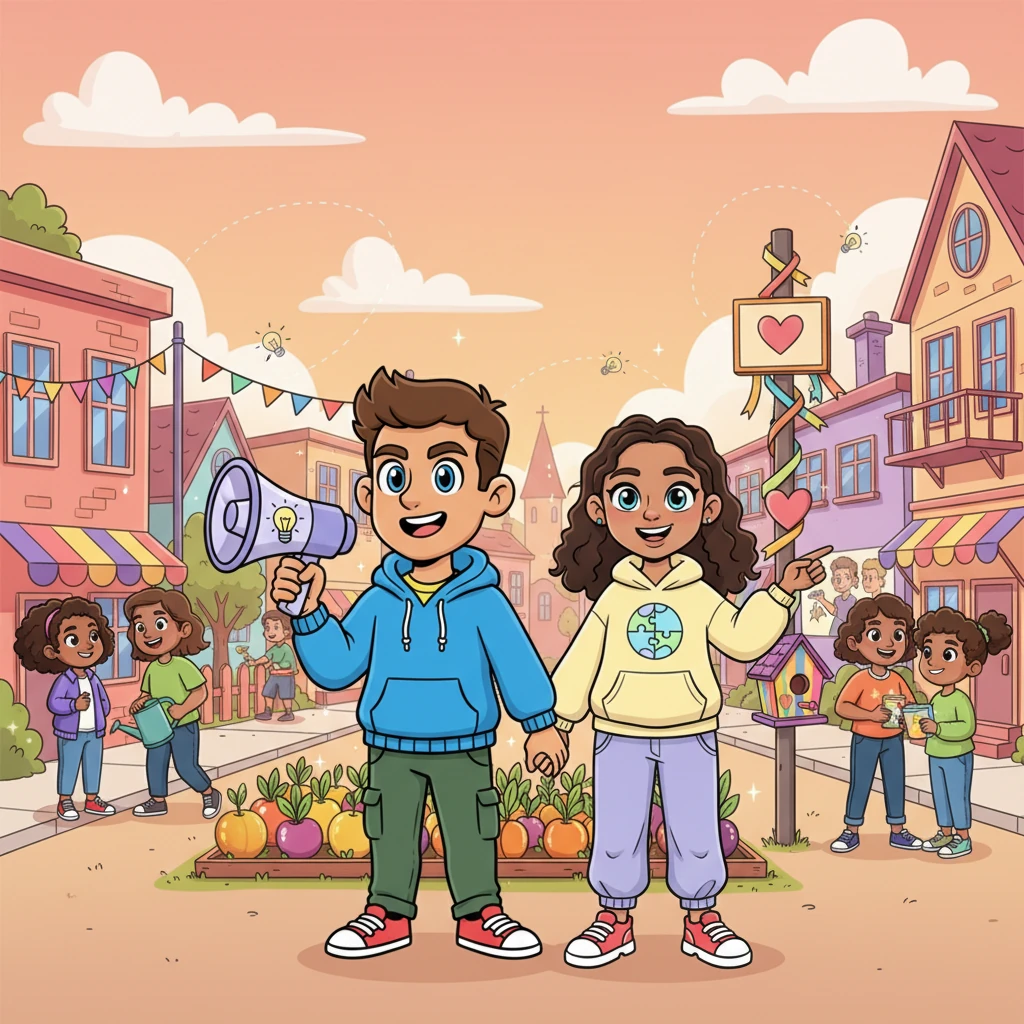 Brightville became even more vibrant, with Pip Sparkle's bright ideas continuing to inspire everyone. The town learned that when they noticed issues and worked together, their community could always shine its brightest. Pip knew that being a good neighbor meant caring for their town, one bright idea at a time.