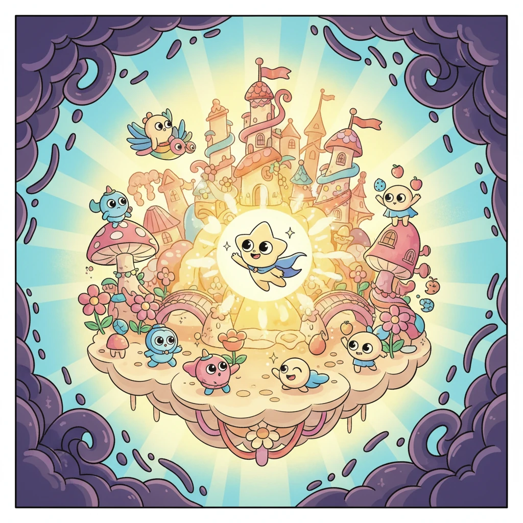 Suddenly, a subtle ripple of dark, swirling energy appeared at the edges of Idun’s perfect light. It was a foreboding hint of trouble, a stark contrast to the city's usual cheer, signaling that change was on the horizon.