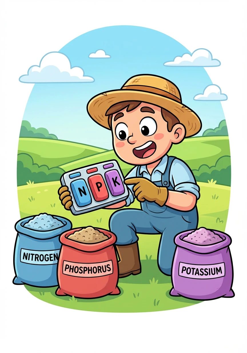 He then examined the NPK nutrient levels, understanding what his crops needed to thrive. Nitrogen, Phosphorus, and Potassium – the magic ingredients!
