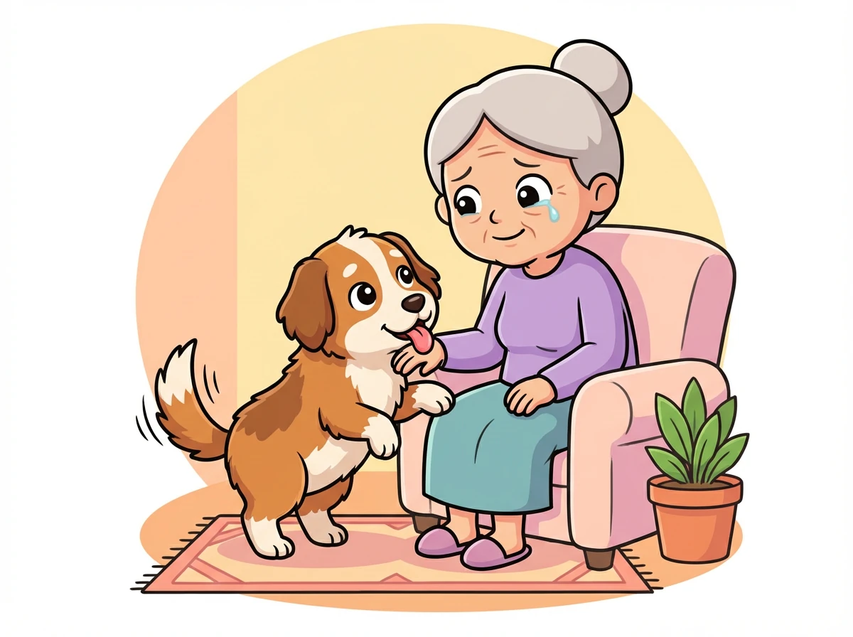 Gukguk sangat setia dan selalu menghibur Nenek Ratih saat ia merasa sedih. Ia menjilati tangannya dan menggoyangkan ekornya dengan gembira.