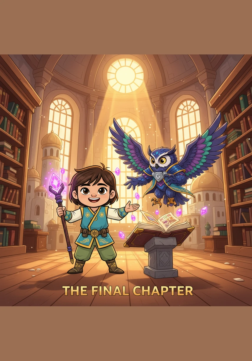 Alnur returns to the library with a heart full of confidence, closing the magical book with a satisfied smile. Now knowing these rights, Alnur feels empowered to share this knowledge, making the world a brighter and safer place for everyone.