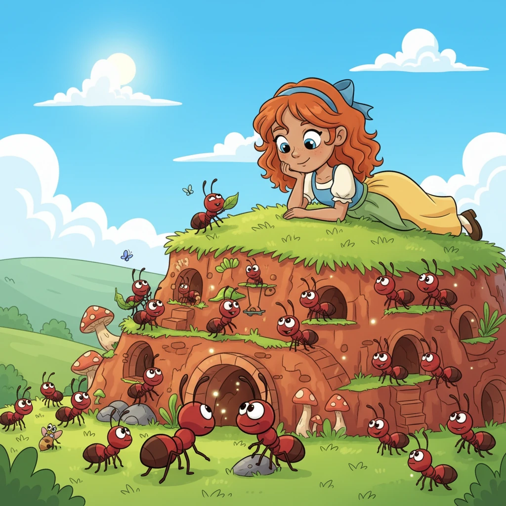 Antoinette and the Ant Hill - fairy-tale