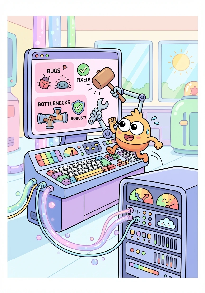 Arnie tested his API rigorously, simulating various scenarios and loads. He identified and fixed any bugs or performance bottlenecks, ensuring the system was robust and reliable.