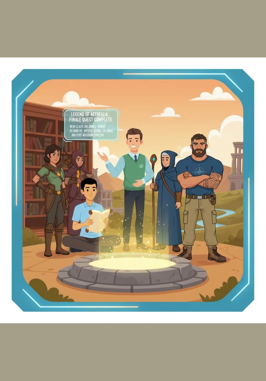 The class leaderboard refreshes, showing Aarav’s name climbing to the very top of the rankings. He feels a surge of confidence as his peers’ avatars cheer for him in the virtual hall of fame, celebrating his hard work.