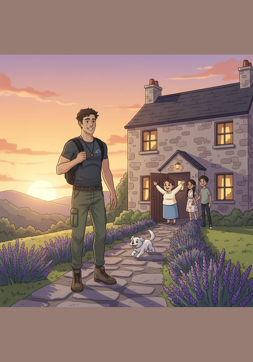 Mateo camina hacia su casa bajo el resplandor del atardecer, sintiendo el peso de la esperanza en lugar de la carencia. Ahora sabe con certeza que su origen no es un obstáculo, sino la base sólida sobre la cual construirá su futuro.