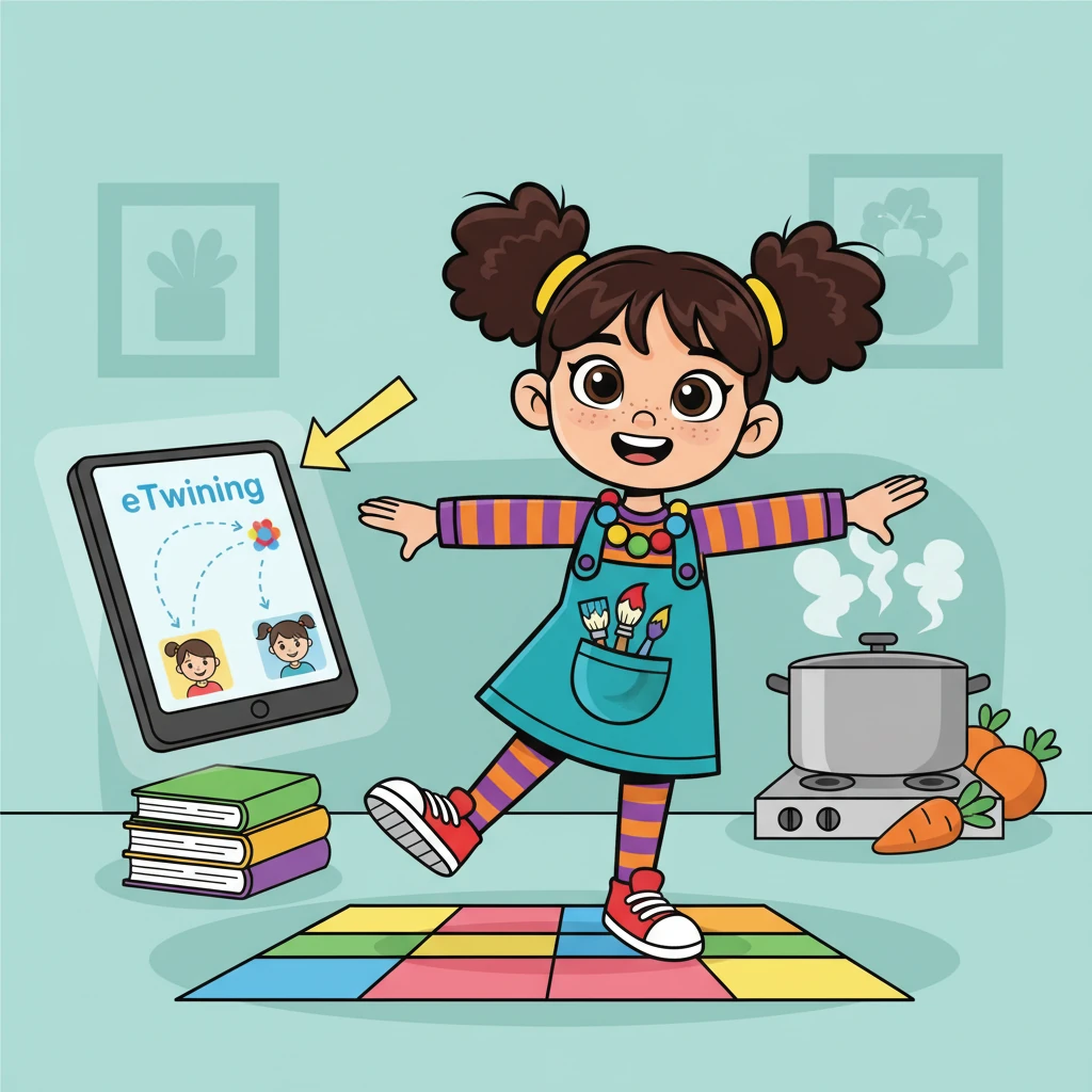Raakesh, also a football and karate fan, showed off his Nintendo Switch, while Naolee shared her love for dance and cooking, and her belief that eTwinning was more fun than regular classes.