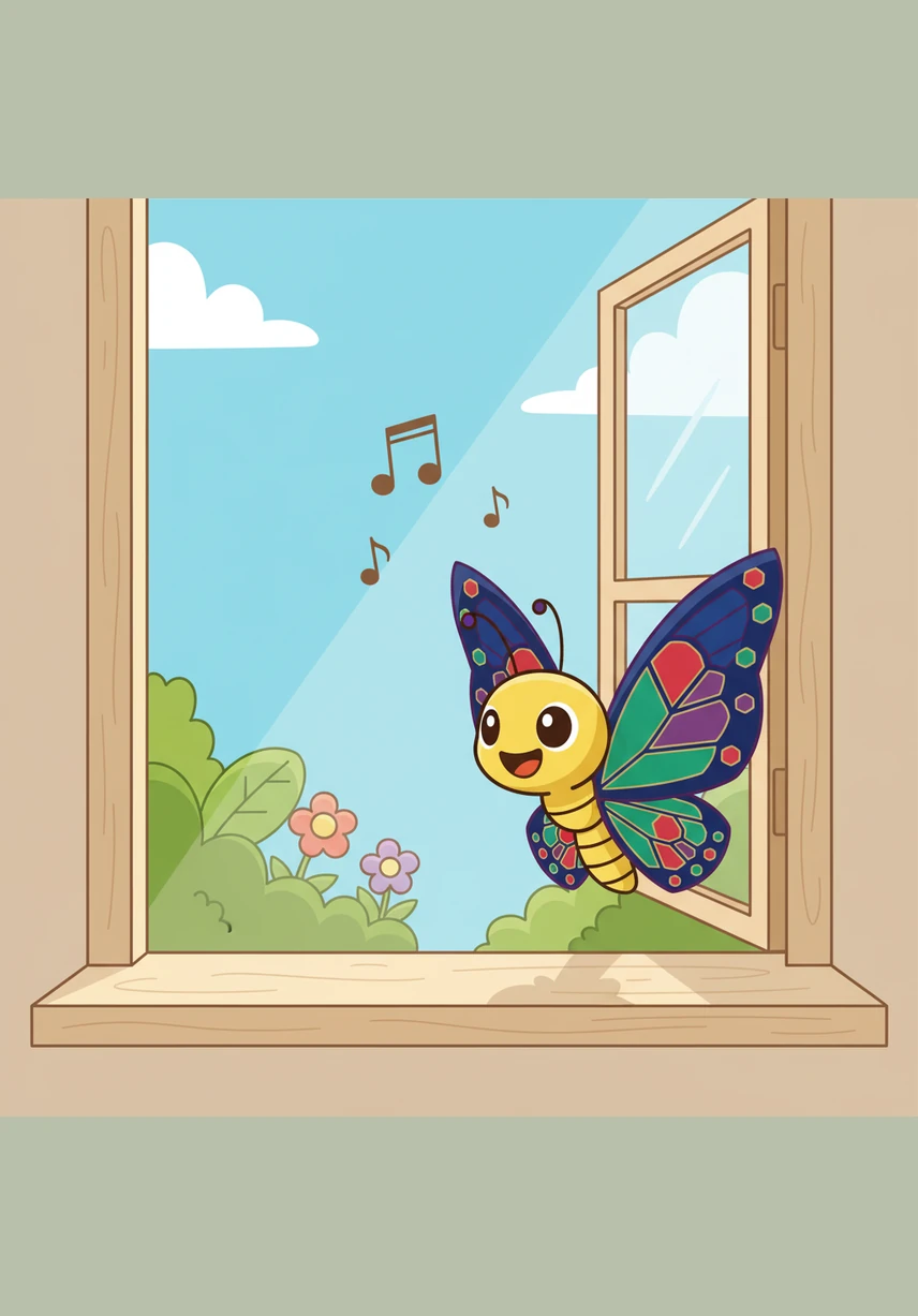 Every morning, her cheerful friend Mark would flutter by her window and call out for her to come play. He would tell her about the sparkling streams and the dancing flowers waiting for them under the sun.