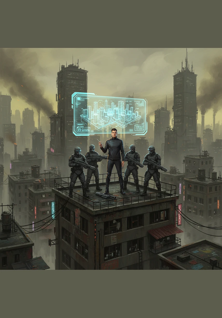 He searches for a color that can pierce through the grey smog of the metropolis. He discovers a rare, electric lime-green light that vibrates with a clean, modern energy.