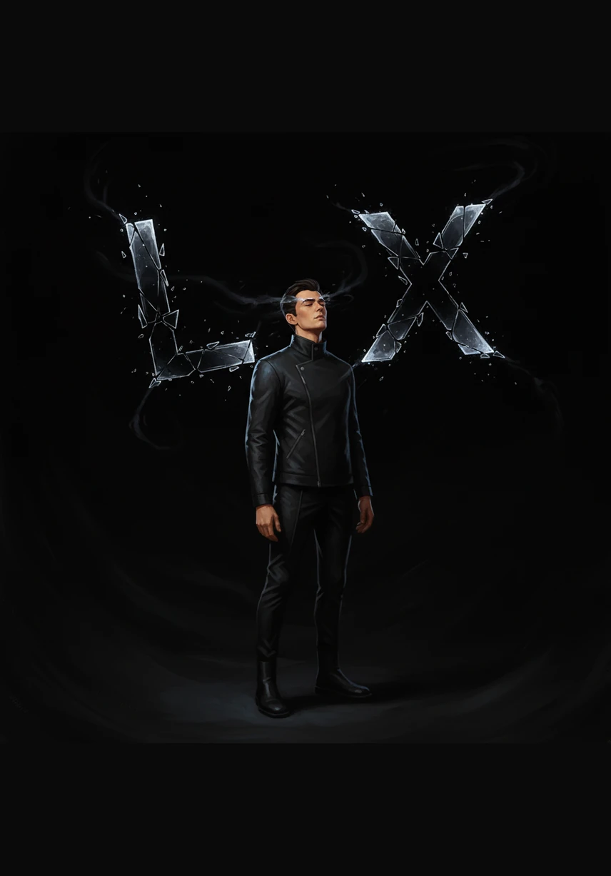 The letters L and X begin to emerge from the shadows of his mind. They float like shards of glass in a void of deep black, waiting for the right moment to align.