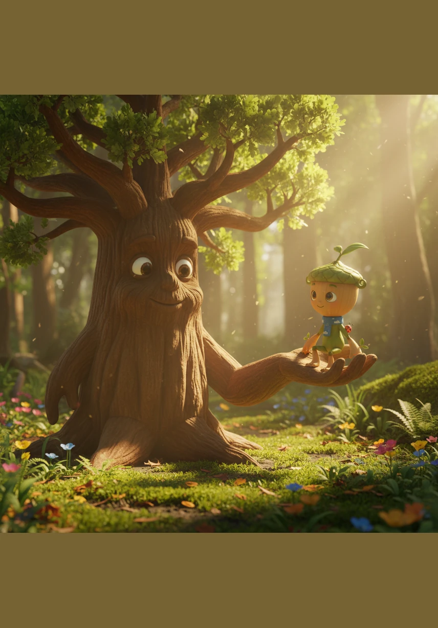 Barnaby explained that while the top grows toward the sun, the most important work happens deep underground. He told Pip that strong roots are built in the quiet moments of waiting and drinking the earth's coolness.