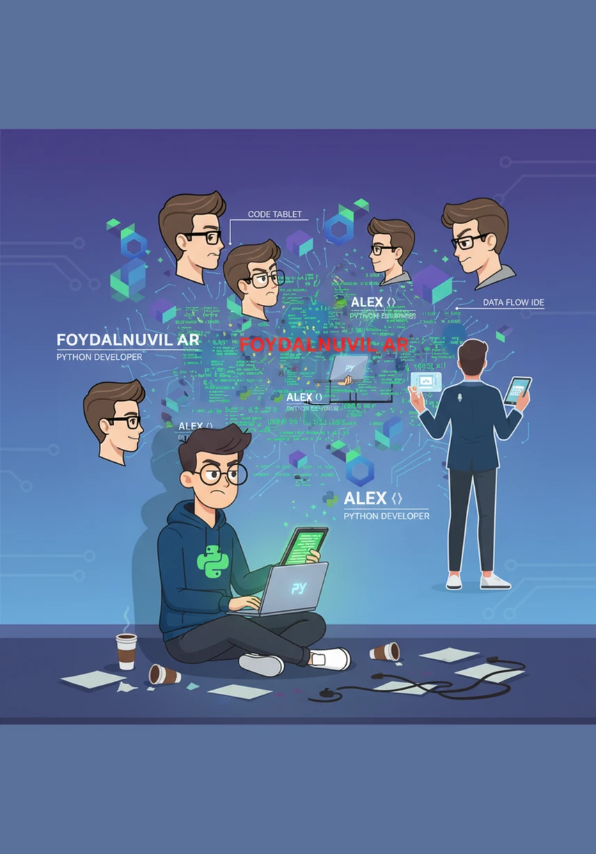 Alex sits in a dimly lit room, staring at a wall covered in chaotic paper flyers and overlapping event posters. He feels frustrated by how difficult it is for people to find meaningful gatherings in his busy city. A spark of inspiration hits him, and he decides to create a digital bridge between organizers and attendees.