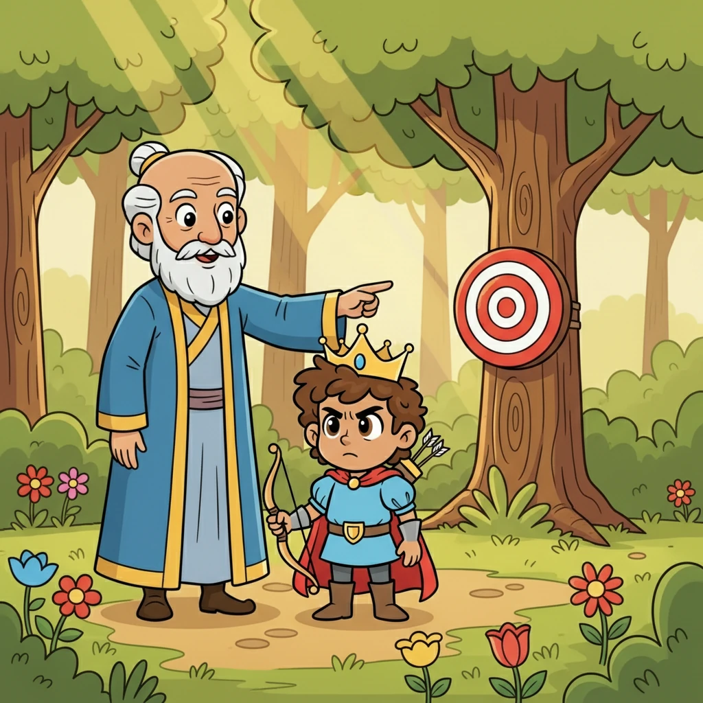 Guru Drona explained that Arjuna's success came from his focus. He taught that by concentrating on a single goal, anything can be achieved. Arjuna learned that day that true skill is built on concentration and determination.