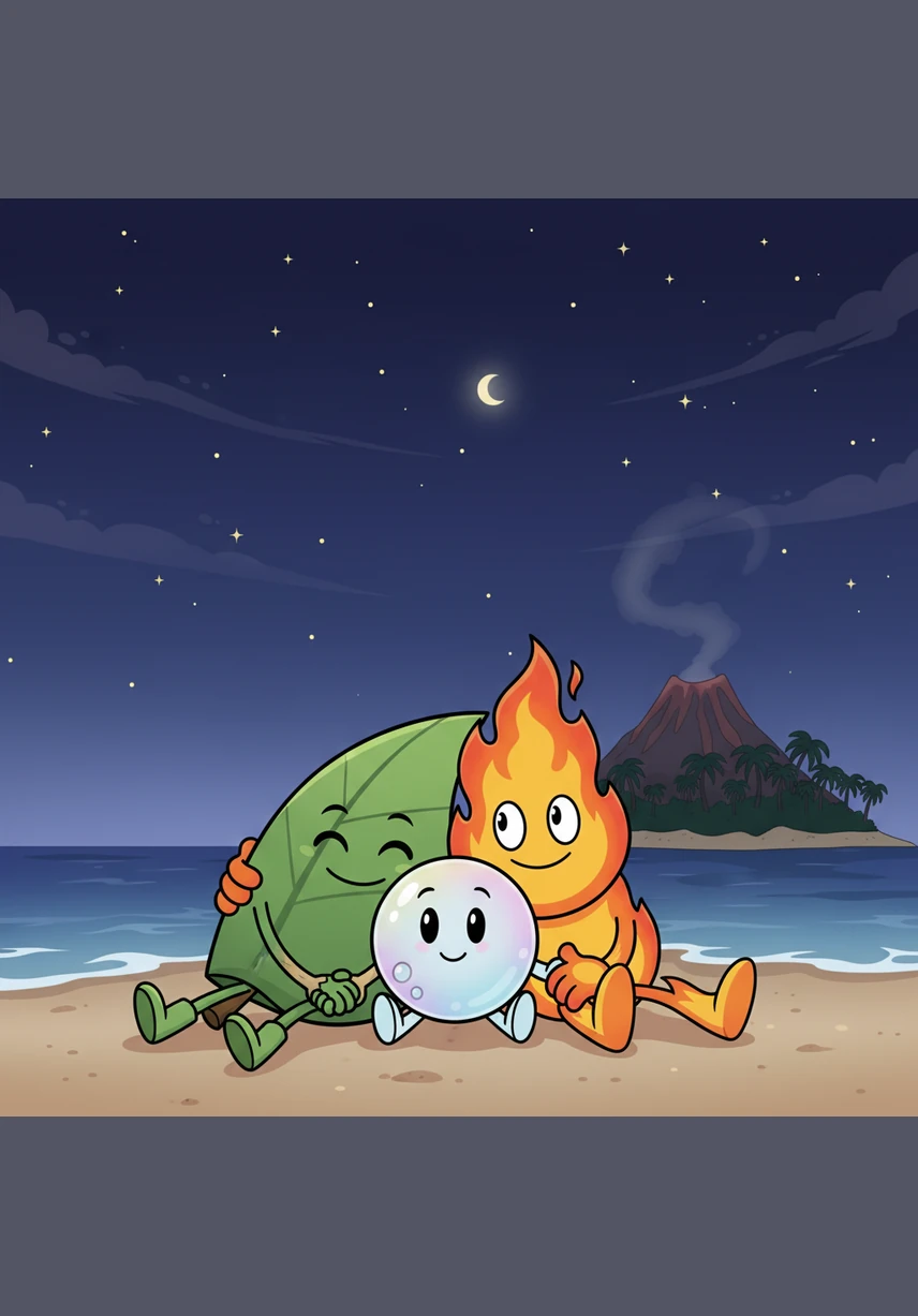 The group gathers on the beach of the magnificent island to watch the stars come out over the ocean. They realize that the true reward was the friendship they built during their incredible battle for Dream Island.