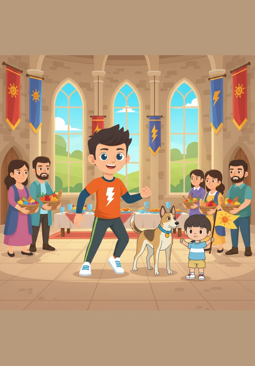 Gou begin al Joshua se maatjies by die kasteel aankom met hul helder swemklere en sagte handdoeke oor hul arms. Die groot kasteel-sale weerklink van die gelag en die opgewondenheid van al die kinders.