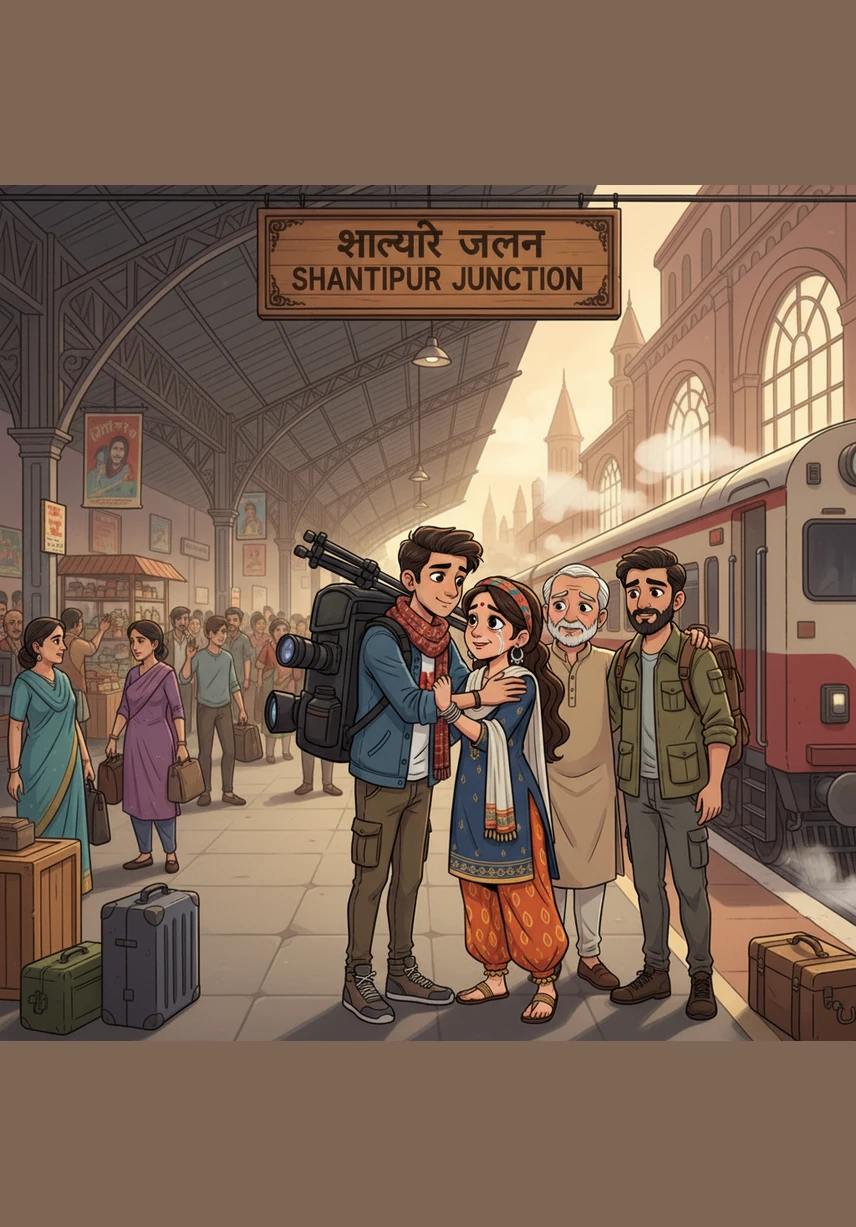 The romance faced its first test when Reyansh had to leave for a months-long photography assignment in a remote mountain range. On the crowded train platform, they shared a bittersweet goodbye, promising that the distance would only make their bond stronger.