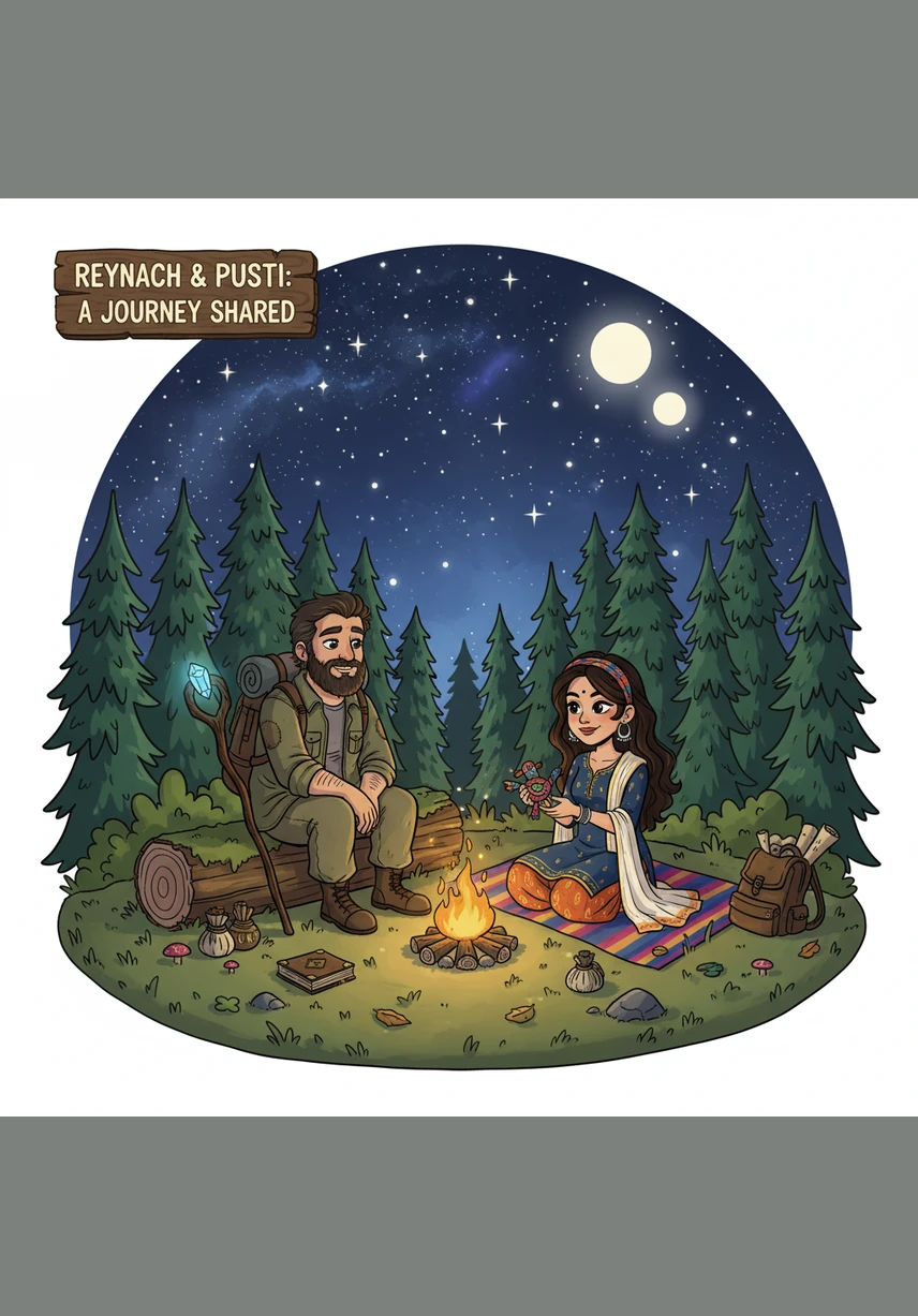 Under the canopy of a thousand drifting lanterns, Reyansh took Pushti’s hand and whispered a promise of a lifetime of adventures. They stood together in the soft, warm glow, two souls finally home, ready to start their greatest journey yet.