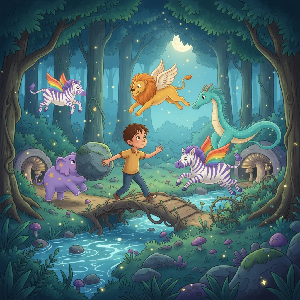 Достарымен бірге Еркін сиқырлы орманға саяхат жасады. Олар әртүрлі кедергілерден өтіп, қиындықтарды жеңді.