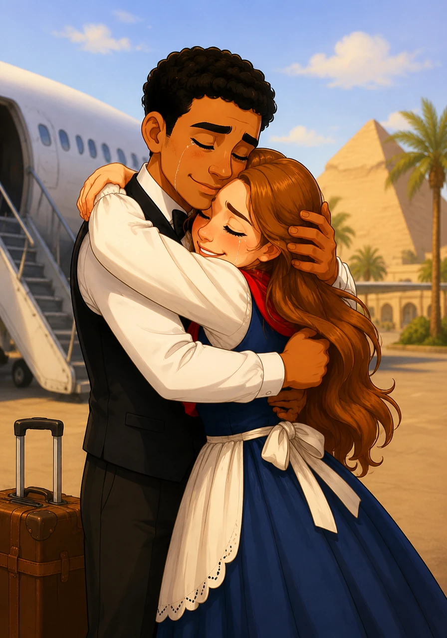 April finally arrives, and Zuzanna touches down on Egyptian soil once again, her heart pounding with anticipation. Their reunion is a blur of overwhelming emotion, ending in a long, tearful embrace that feels like finally coming home.