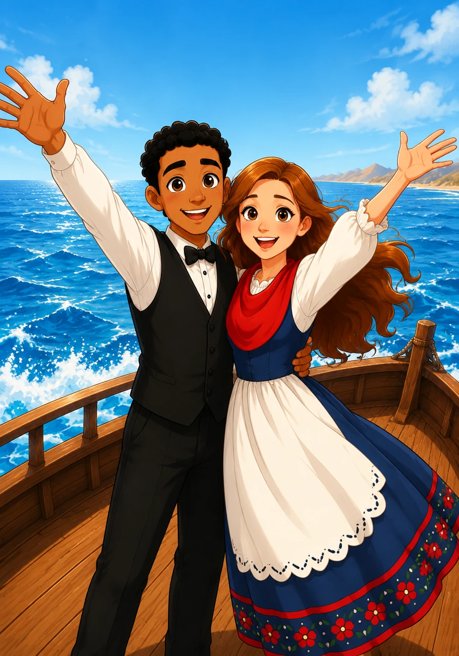 Out on the shimmering blue waters of the Red Sea, they spend a day on a boat, feeling the salt spray and the warm wind in their hair. Surrounded by the endless horizon, they celebrate their victory over the months spent apart with pure, unbridled joy.