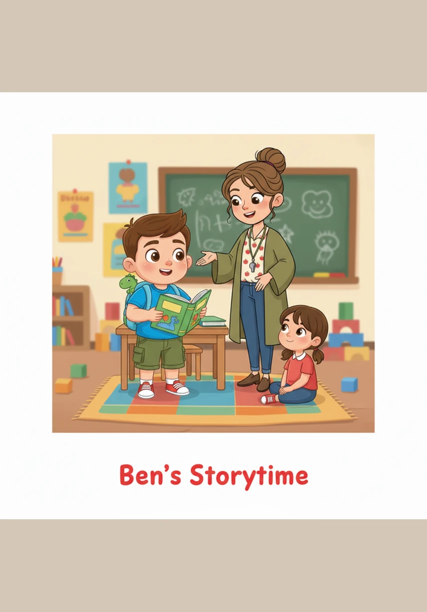 Habang abala sa paglalaro, hindi napansin ni Ben na may naiwan siyang balat ng pagkain sa sahig ng silid-aralan. Ang wrapper ay nakakalat sa sahig malapit sa kaniyang mga paa habang siya ay patuloy na nakikipag-usap sa kaniyang mga kaibigan.
