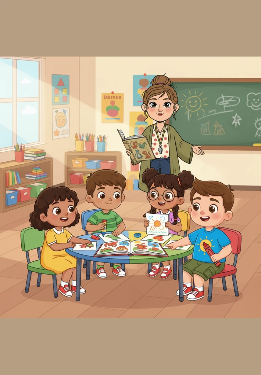 Naging napakalinis at maayos ng kanilang silid-aralan dahil sa kanilang pagtutulungan. Ang mga bata ay nagtatawanan at naglalaro sa isang paligid na kuminang sa linis at walang anumang kalat sa sahig.