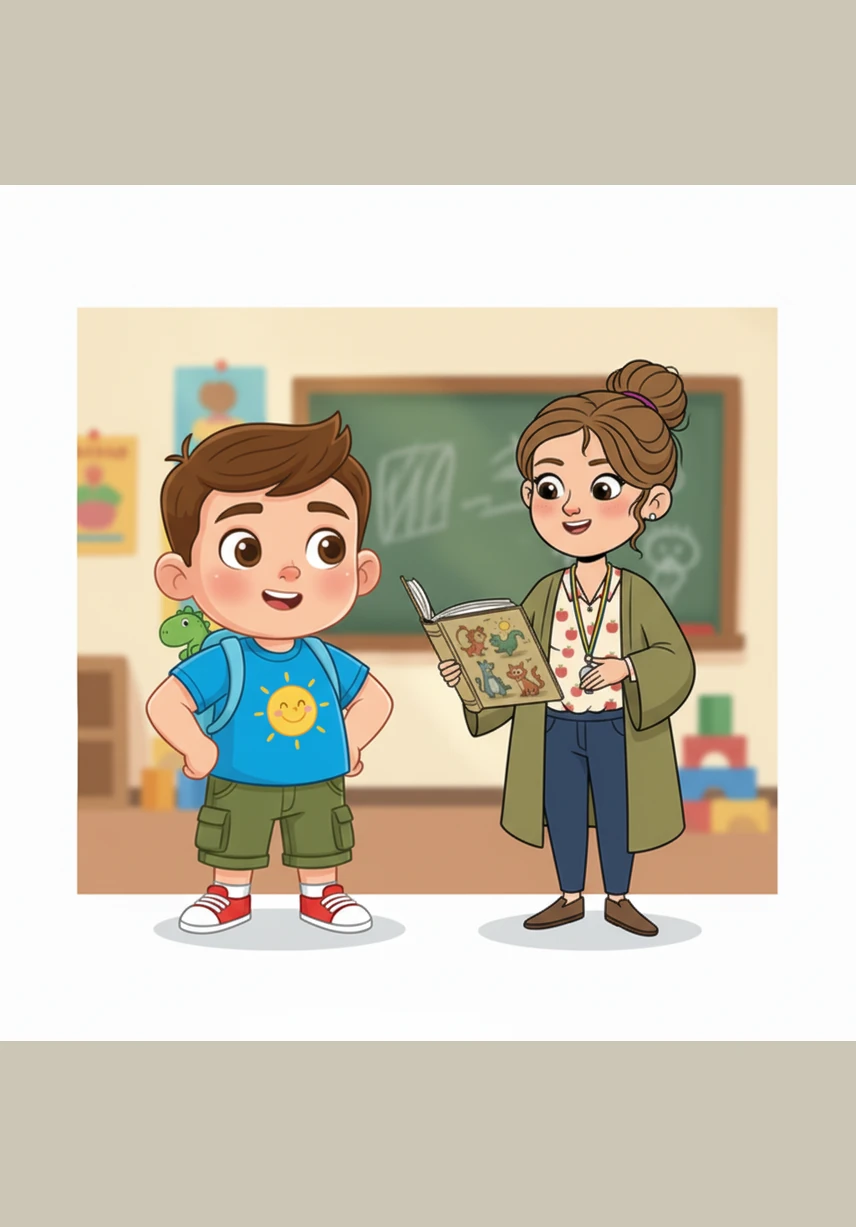 Nagtipon ang mga bata kasama si Teacher Ana sa tabi ng mga makukulay na basurahan upang ipagdiwang ang kanilang natutunan. Mahalaga ang pag-segregate ng basura upang mapangalagaan ang mundo at mapanatiling ligtas ang lahat ng tao.