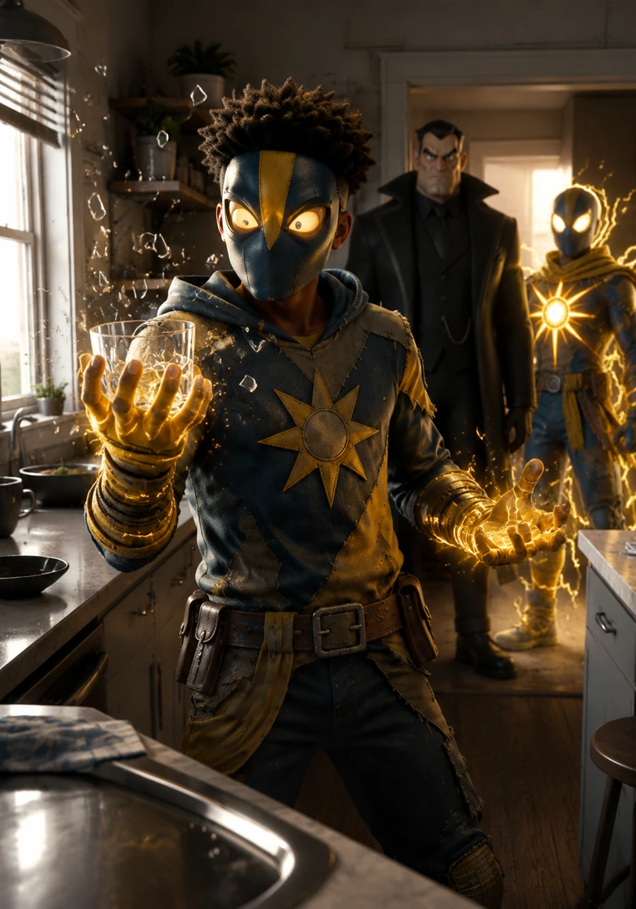 The next morning, Zeke realizes his reflexes have reached superhuman levels as he accidentally catches a falling glass with impossible speed. He looks at his hands in disbelief, feeling a strange, vibrant energy humming beneath his skin that makes the world seem to move in slow motion.