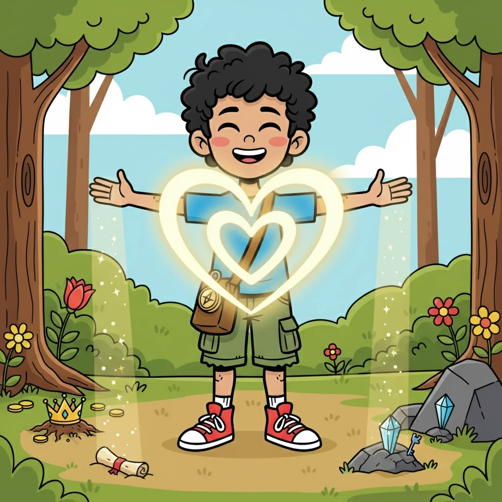 God became Isaiah's ultimate treasure. He felt an overwhelming sense of joy and love he had never experienced before. God gave Isaiah the power to see smaller treasures hidden on Earth.